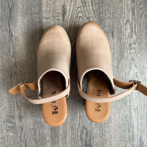 Korks Darby Clogs- Natural - Picture 2 of 4